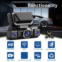 Load image into Gallery viewer, DriveLynx™ - QuadVision Kamera Samochodowa 4-kanałowa